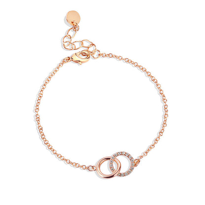 Simple Copper Plated Real Gold Diamond Bracelets