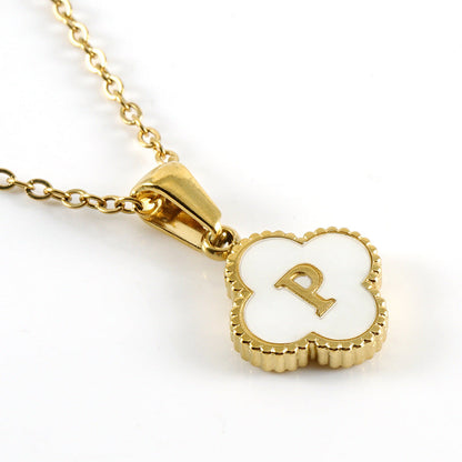 Women's Four-leaf Clover Pendant Stainless Steel Gold Necklaces
