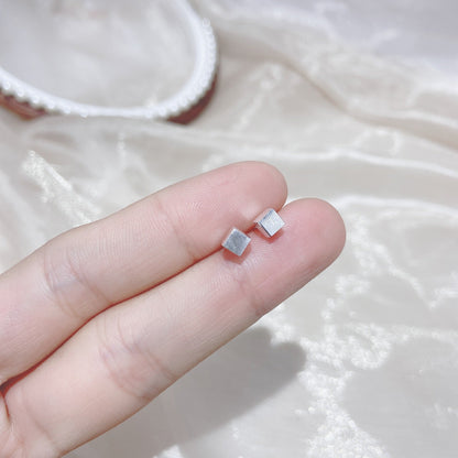 Sier Female Simple And Compact Delicate Earrings