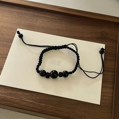 Women's Ebony Bell Niche Advanced Handmade Bead Necklaces