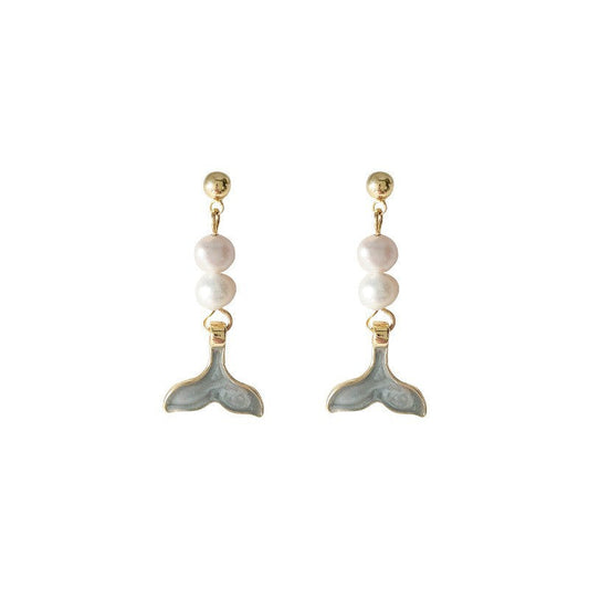 Collection Freshwater Pearl Handmade Sier Needle Earrings