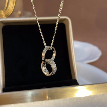 Women's & Men's & Sweet Cool Flower Stars Heart For Niche Design Clavicle Necklaces