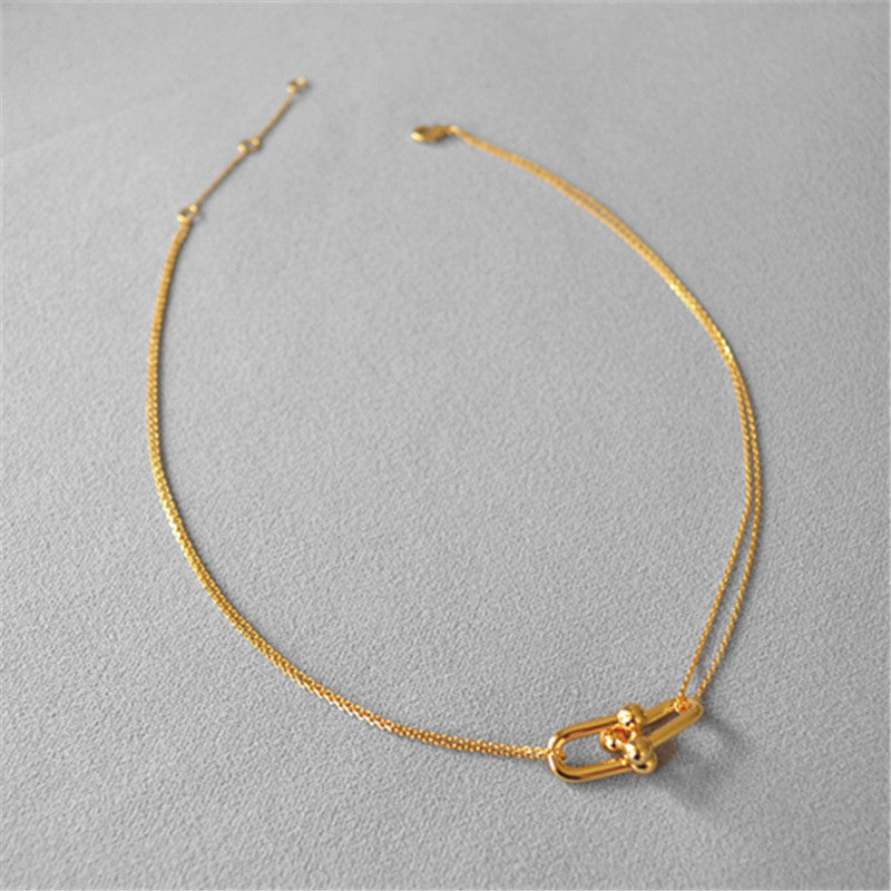 Women's Style Korean Drama Top Floor Female Owner Team Necklaces