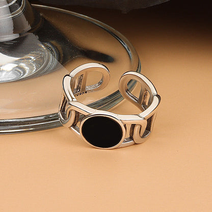 Female Personality High Sense Epoxy Chain Switchable Rings