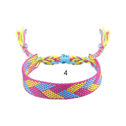 Bohemian Ethnic Style Cotton Linen Woven Bracelets