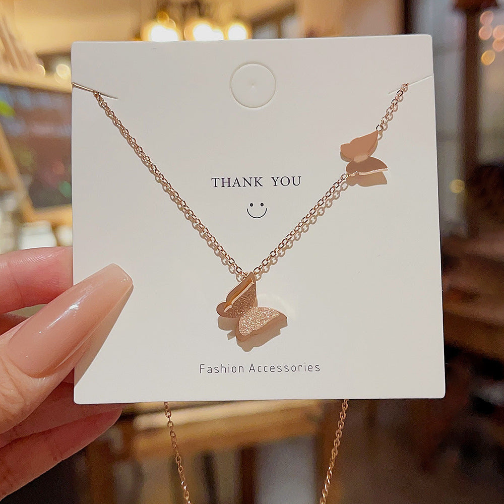 Butterfly Light Luxury Clavicle Chain Dignified Necklaces
