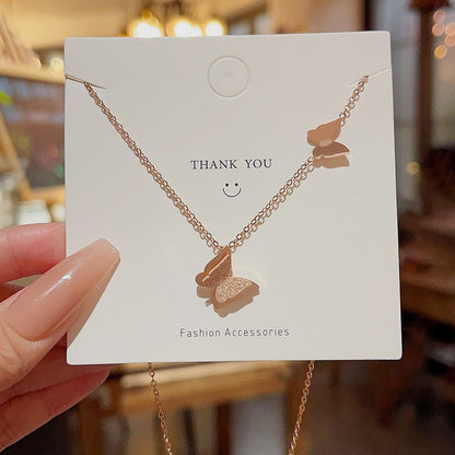 Butterfly Light Luxury Clavicle Chain Dignified Necklaces