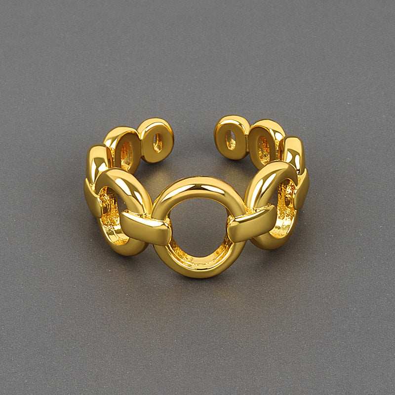 Cool Style Exquisite Chain Simple Opening Graceful Index Rings