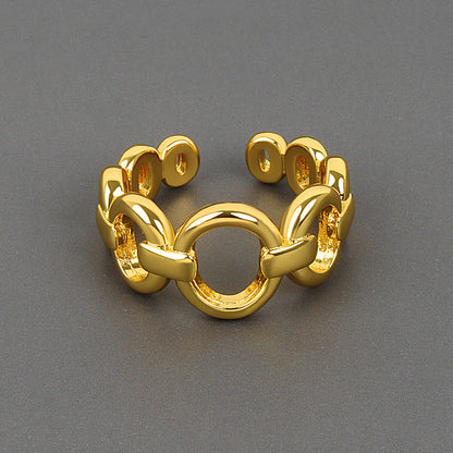 Cool Style Exquisite Chain Simple Opening Graceful Index Rings