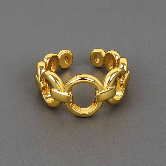 Cool Style Exquisite Chain Simple Opening Graceful Index Rings