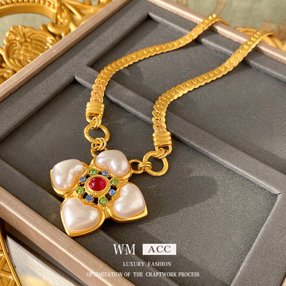 Pearl Fashion Retro Minority Design Sense Necklaces