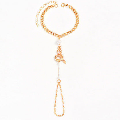 Women's Trendy Unique Animal Snake Finger Chain Bracelets