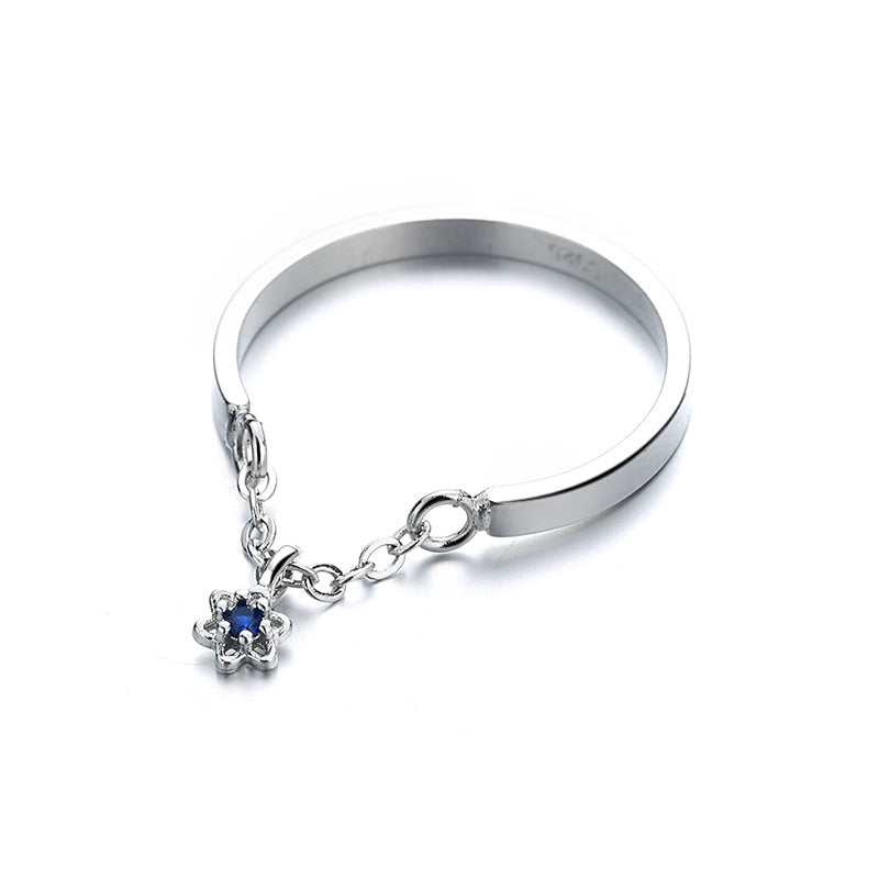 Six Star Mango Open Female Korean Style High Rings