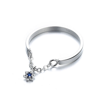 Six Star Mango Open Female Korean Style High Rings