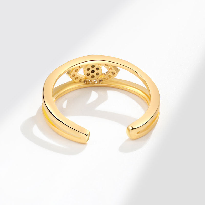 Women's Devil's Eye Female Blue Index Finger Rings