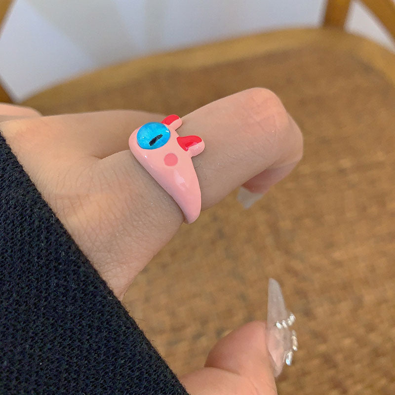 Cat Monster Childlike Cute Index Finger And Sweet Rings