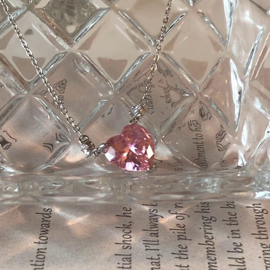 Pendant Clavicle Chain Fresh Sweet Girlish Style Crystal Necklaces