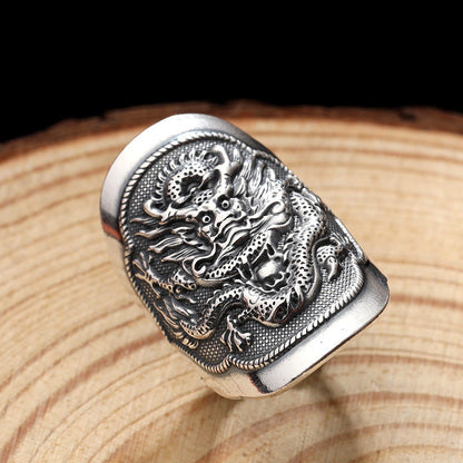 Sterling Sier Pure Wide Face Thumb Rings