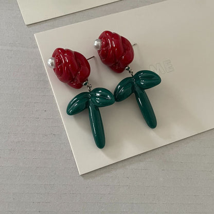 Sweet Colorful Christmas Design Versatile Daily Earrings