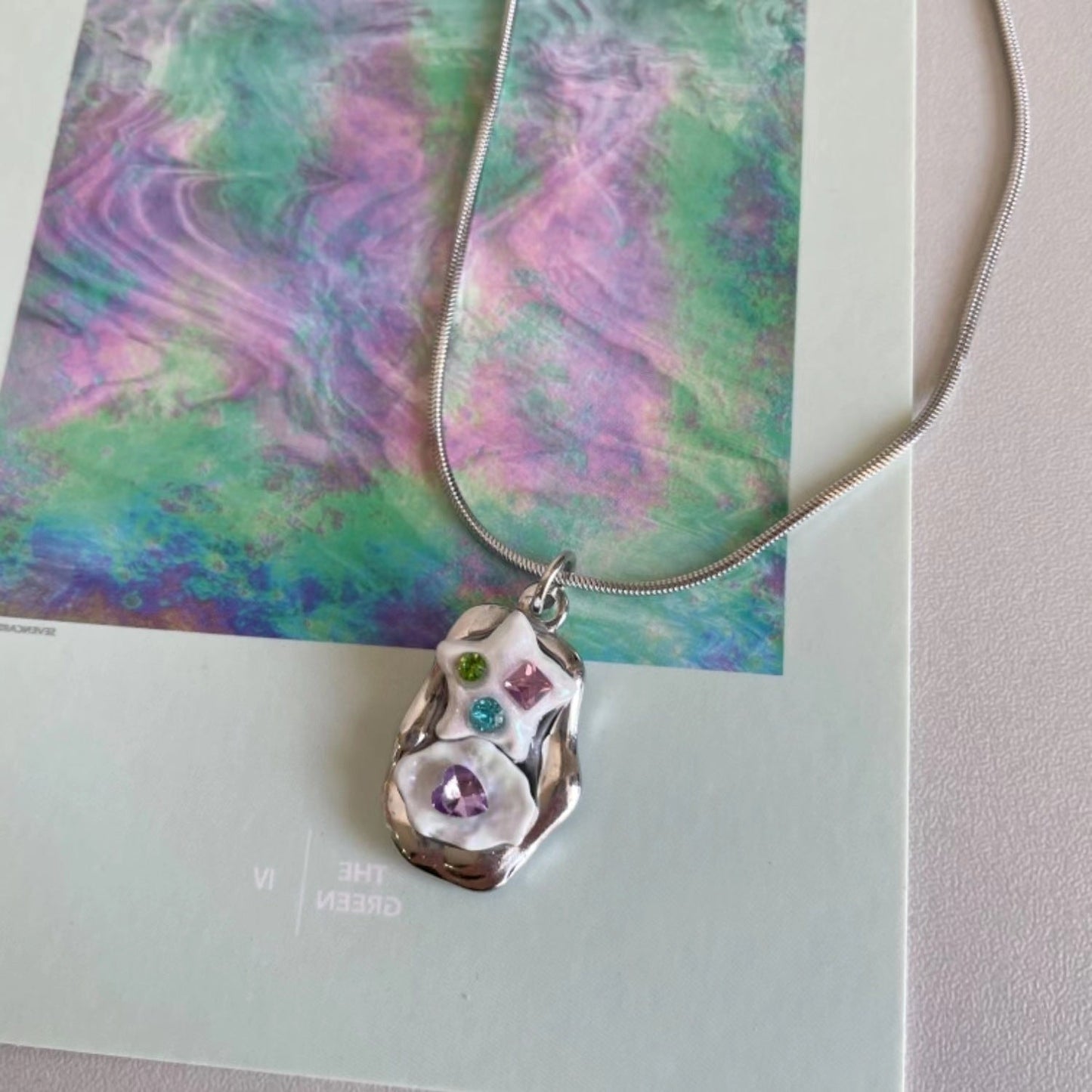 Pentagram Love Style Retro Cute Niche Necklaces