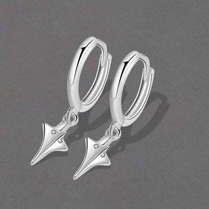 Men's Asterism Pendant Niche Trendy Unique Ear Clip Earrings