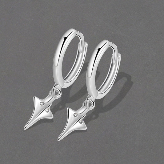 Men's Asterism Pendant Niche Trendy Unique Ear Clip Earrings