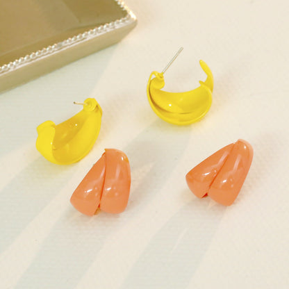 Needle Dopamine Country Simple Graceful Ear Earrings