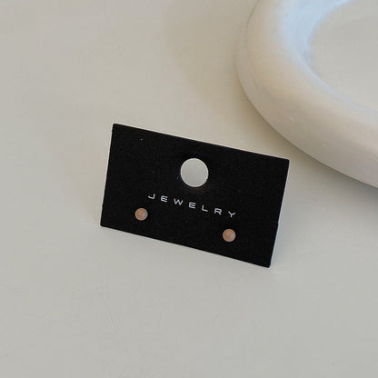 White Color Dopamine Dripping Small Beans Ear Female Earrings