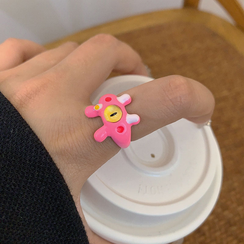 Cat Monster Childlike Cute Index Finger And Sweet Rings