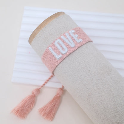 Of Letter Embroidery Graphic Bohemian Tassel Bracelets