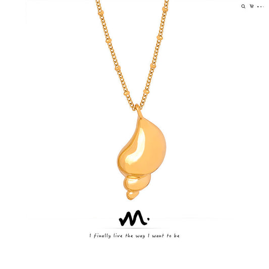 Luxury Fashion Temperament Vacation Style Conch Necklaces