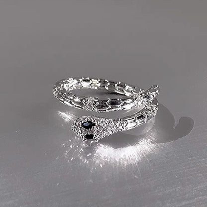 Luxury Minority Design Sense Simulated Snakes Female Temperament Rings