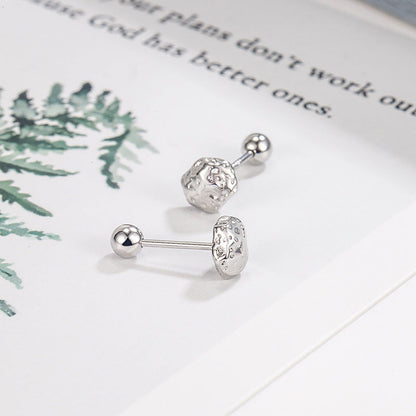 Lava Female Screw Tide Niche Design Earrings