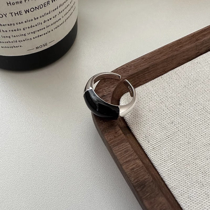 Fashion Drip Glazed Female Simple Personality Rings