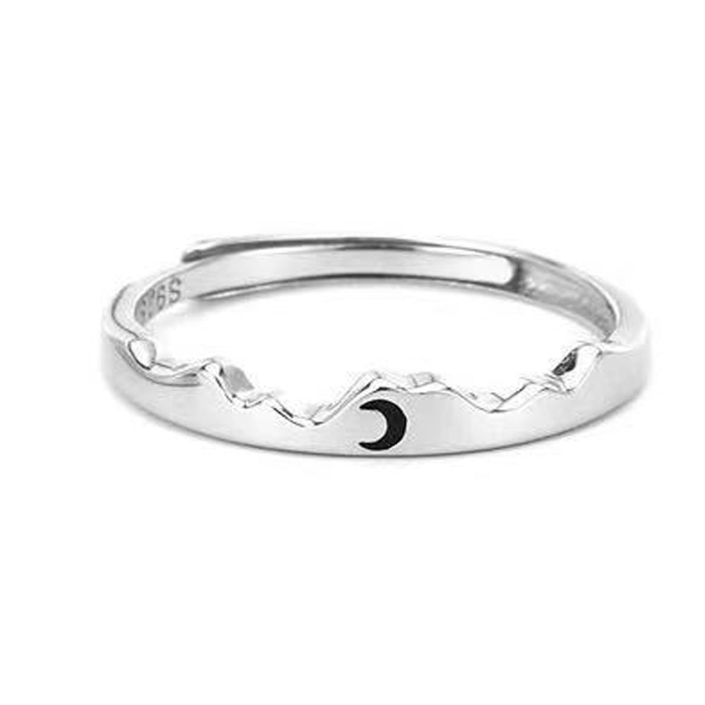 Women's & Men's Romantic Cross Sun Moon Star Couple Rings