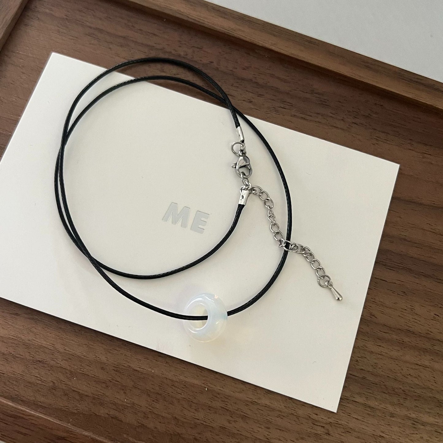 Black Rope Fashion Commuter Geometric Clavicle Chain Necklaces