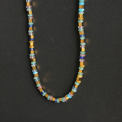 Style High-grade Light Luxury Natural Stone Abacus Beads Necklaces