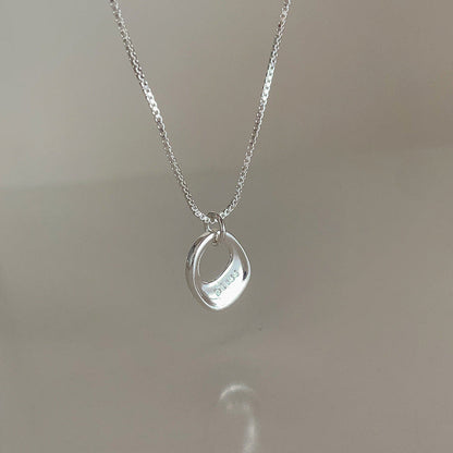 Irregular Matte Metal Pendant Female Niche Retro Personality All Necklaces