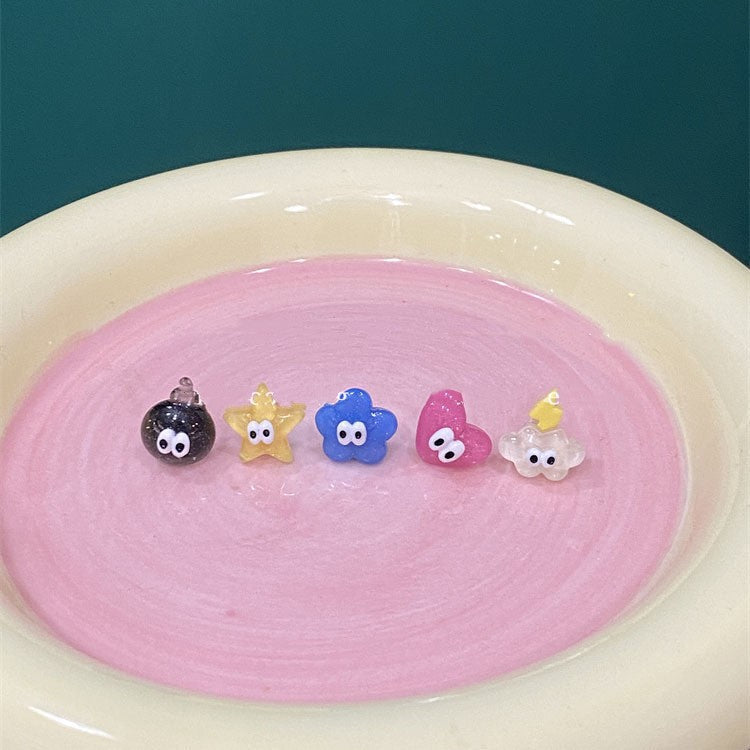 Women's Cute And Compact Lightning Jelly Niche Earrings