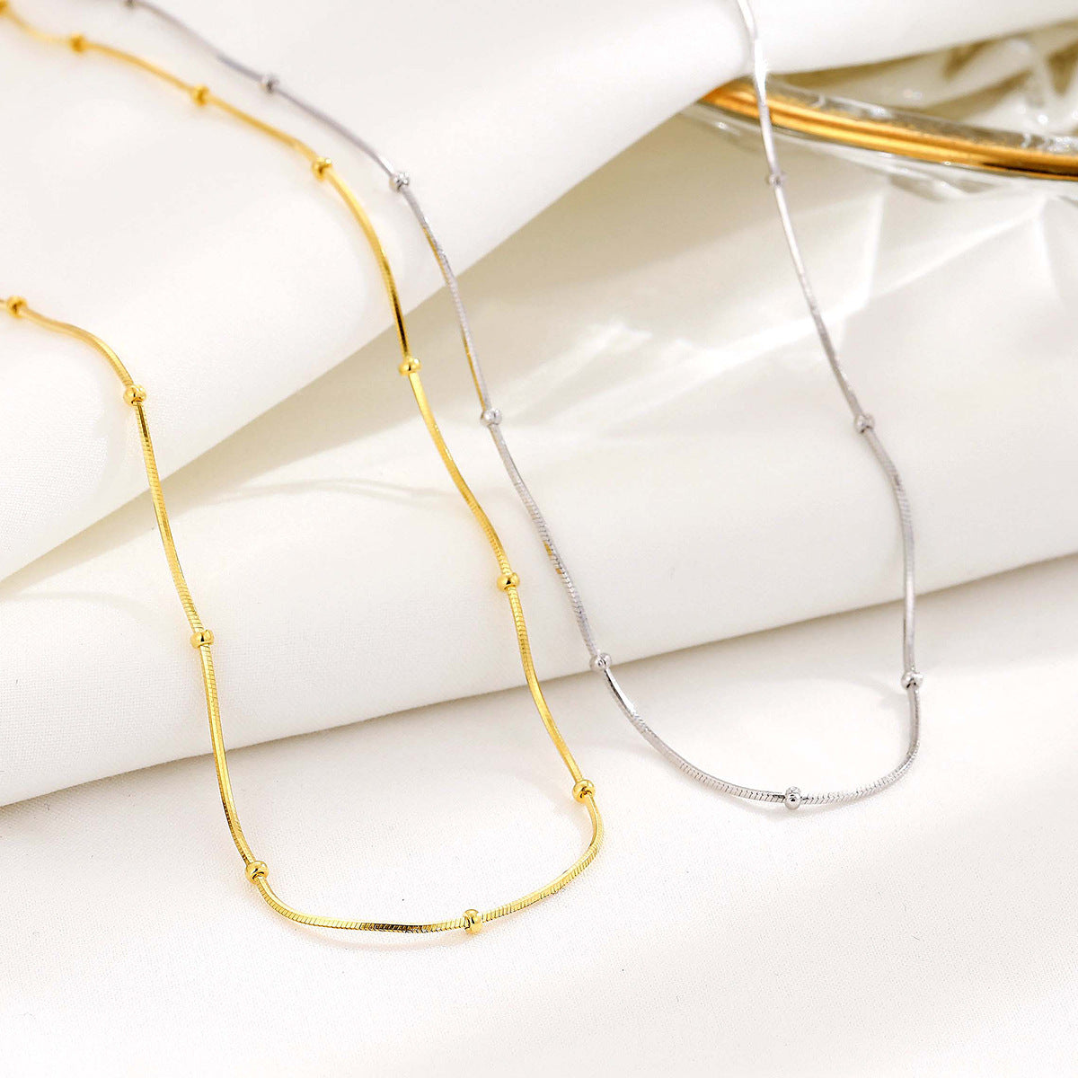 Beads Snake Bone Temperamental Minority High Sense Necklaces