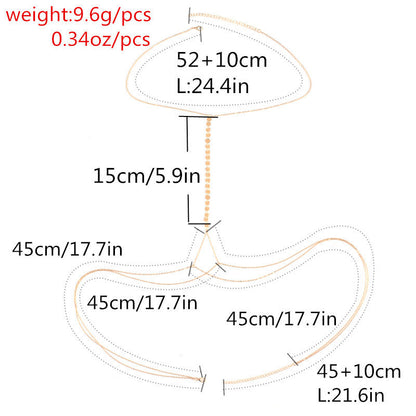 Sexy Neck Binding Ornament Copper Bead Necklaces