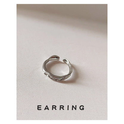 Irregular Opening Adjustable Texture Female Style Rings