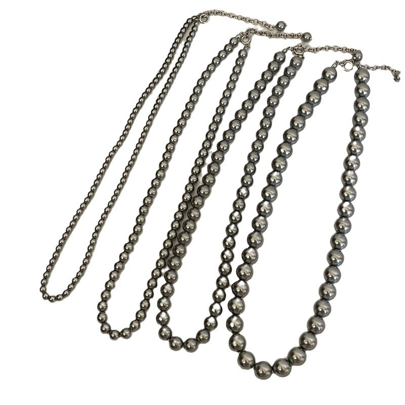 Women's Elegant High-grade Gray Pearl For Design Necklaces