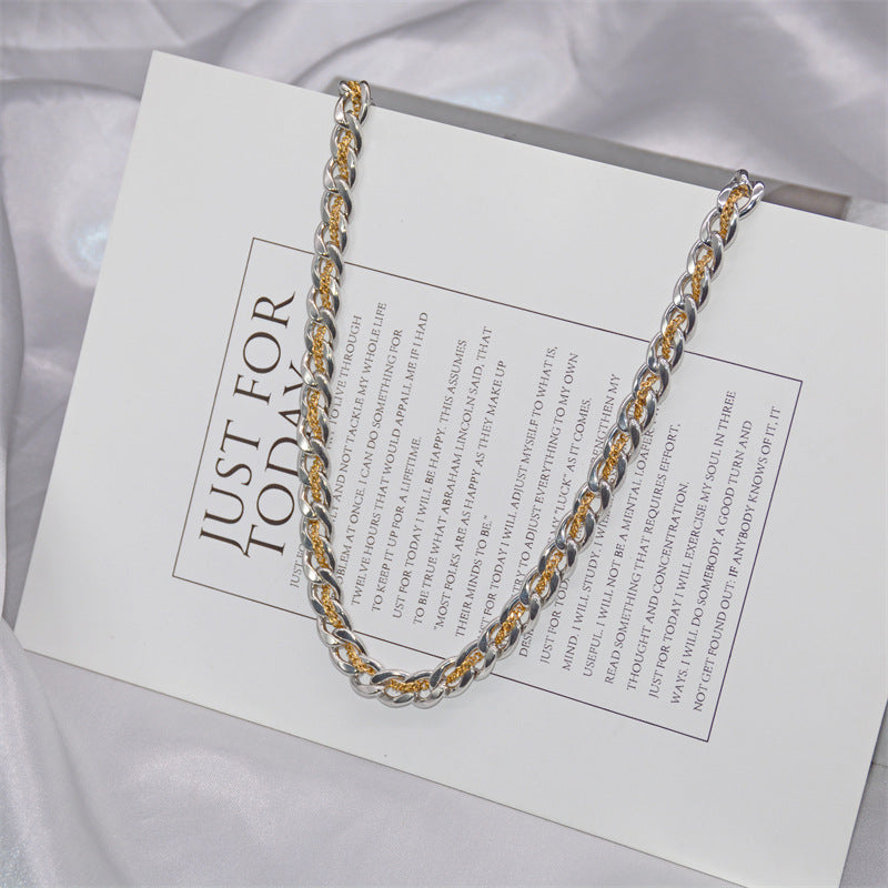 Men's Cuban Titanium Steel Niche Design Clavicle Chain Necklaces