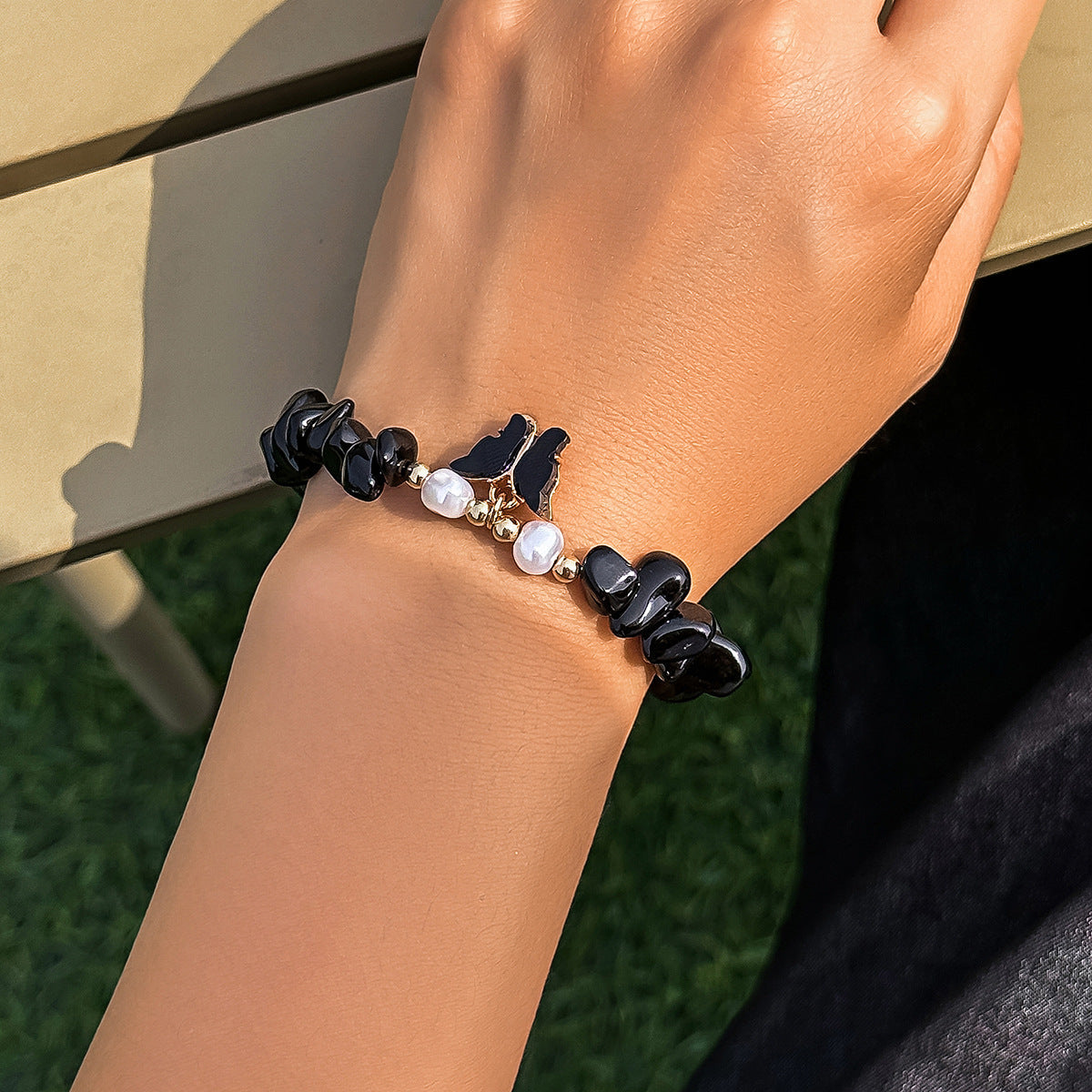 Gravel Beaded Clavicle Chain Pastoral Style Necklaces