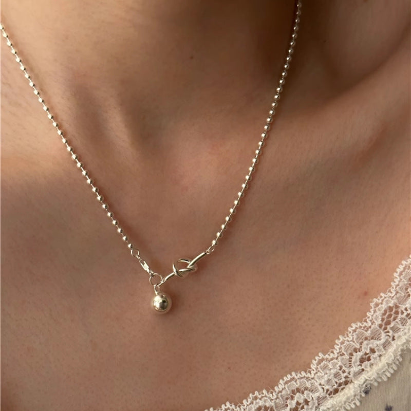 Women's Knotted Small Balls Minimalist Fashion Exquisite And Versatile Necklaces