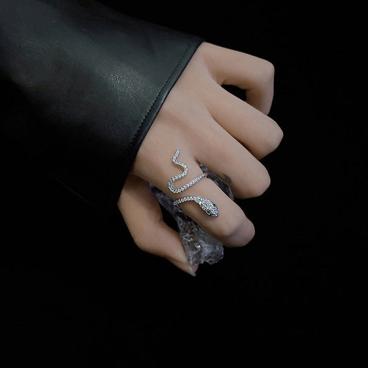 Women's Zircon Dark Cold Style Index Finger Fashion Rings