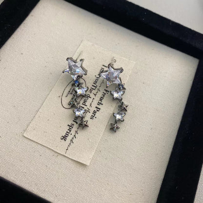 Irregular Metal Pentagram Female Simple Personalized Earrings