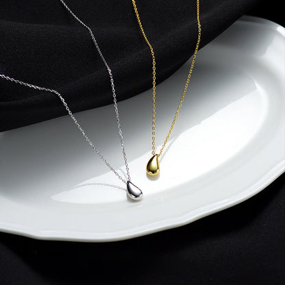 Titanium Steel No Fading Raindrop Female Necklaces