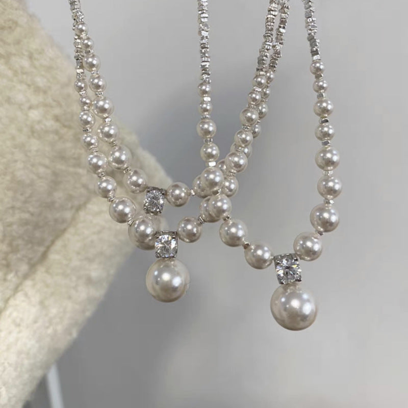 Women's Pieces Of Sier French Elegant High-grade Necklaces